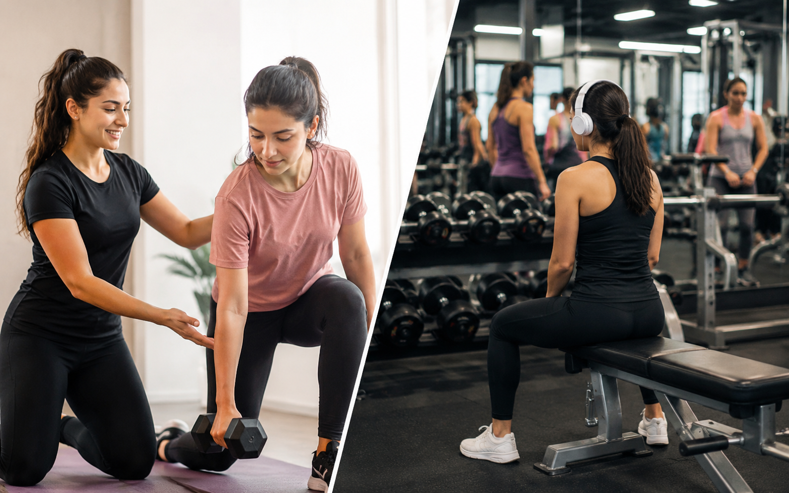 Female Personal Trainer vs Gym | Fit Vibe Trainer