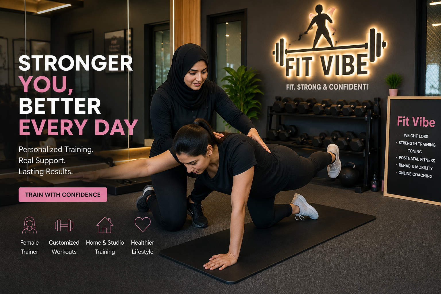 Female Fitness Trainer in Lahore