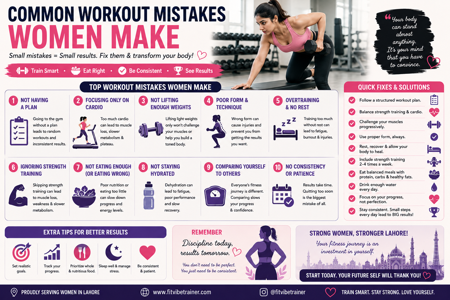 Common Workout Mistakes Women Make at the Gym