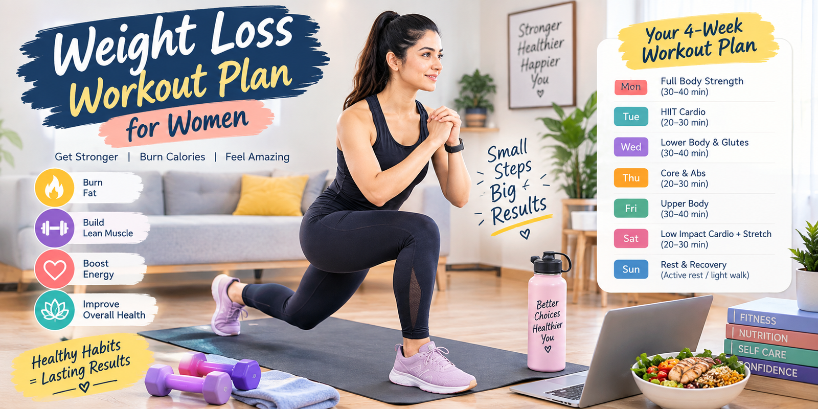 Weight Loss Workout Plan for Women: A Structured, Sustainable Approach